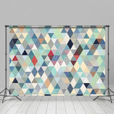 Aperturee - Aperturee Regular Colored Diamond Pattern Photography Backdrop